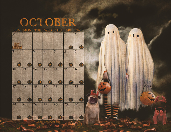 October 2021 Creepy Calendar