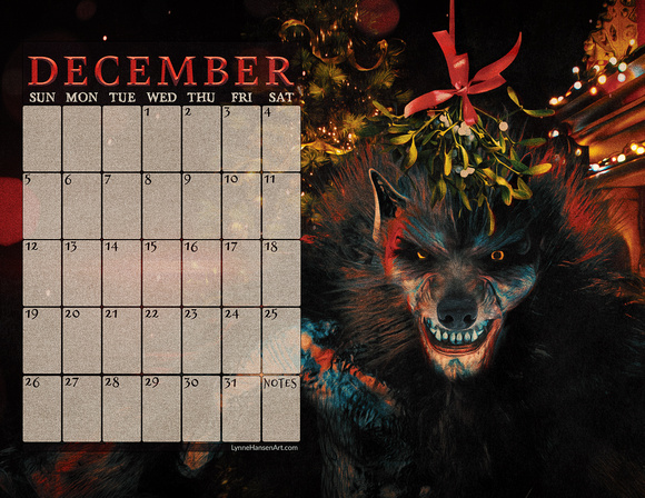 December 2021 Creepy Calendar