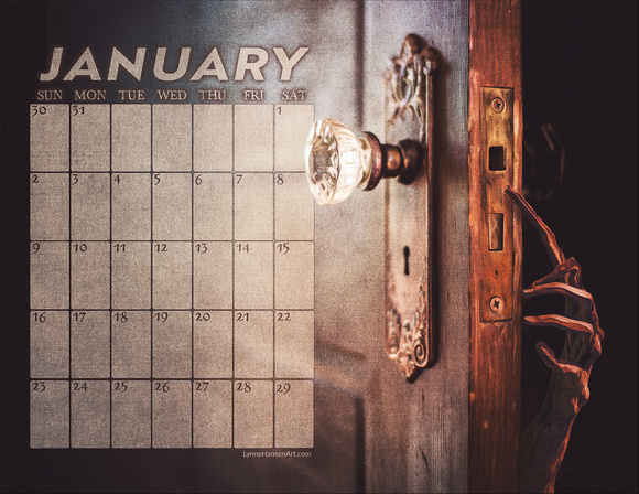 January 2022 Creepy Calendar