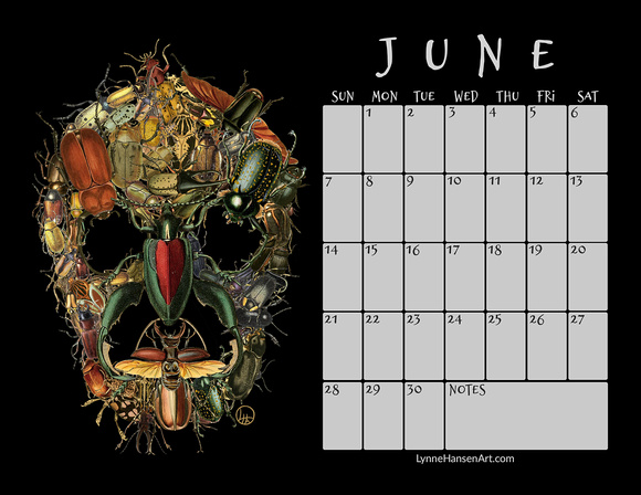 June 2020 Creepy Calendar