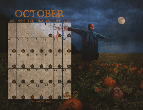 October 2020 Creepy Calendar