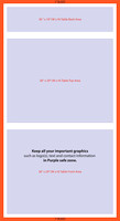 36 x 68 Inch Table Runner Template Sample